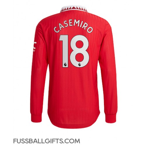 Manchester United Casemiro #18 Fußballbekleidung Heimtrikot 2022-23 Langarm